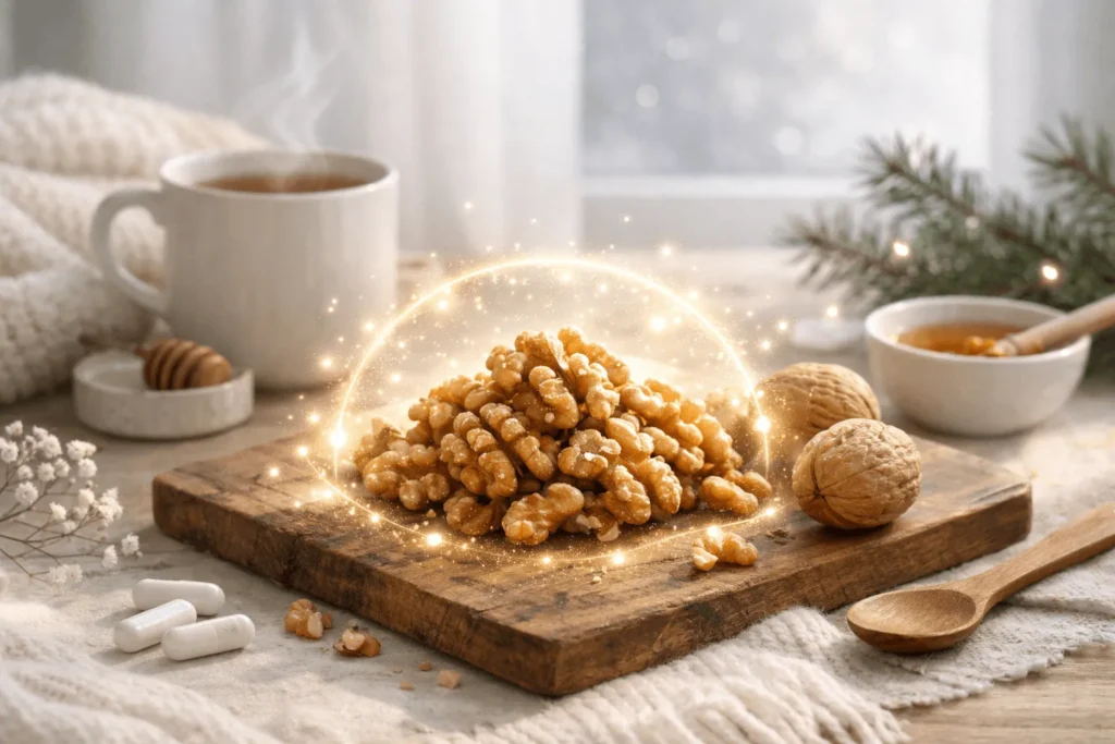 گردو برای سرماخوردگی بسیار مفید است.