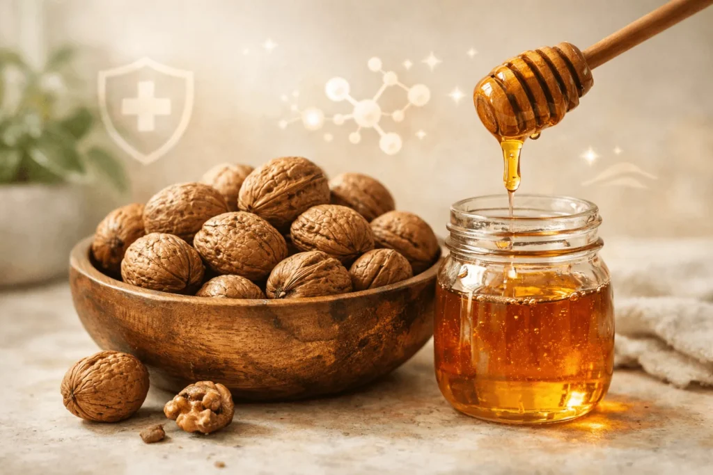 گردو و عسل برای سرماخوردگی