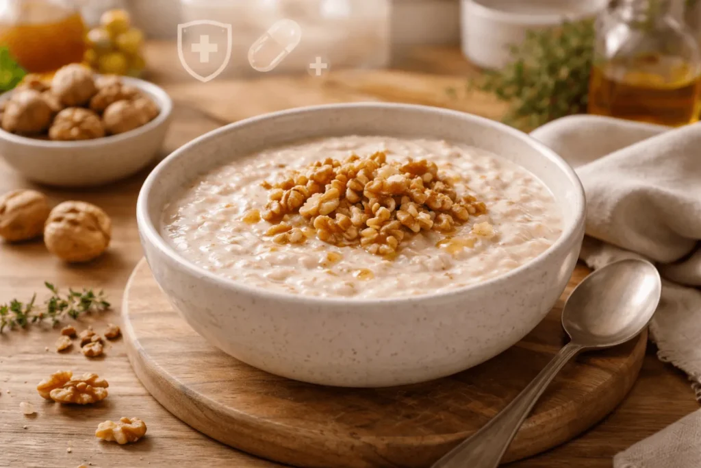 سوپ همراه گردو برای سرماخوردگی