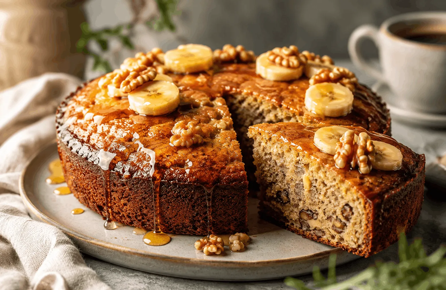 طرز تهیه کیک موز و گردو؛ یک کیک خانگی با عطر و طعم بی‌نظیر