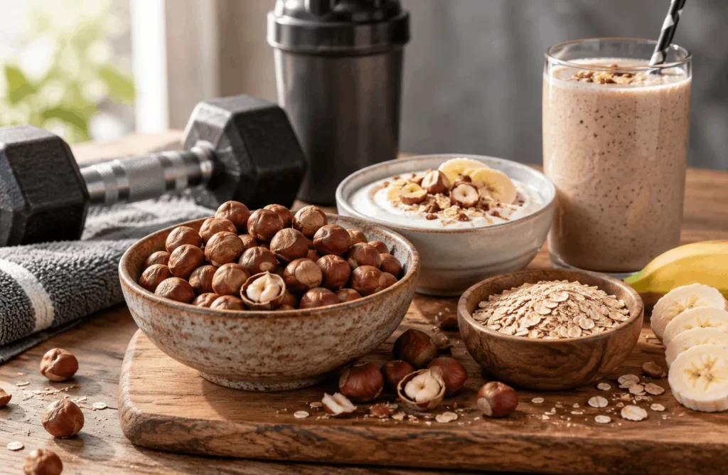 فندق در کنار پروتئین برای بدنسازی مفید است.