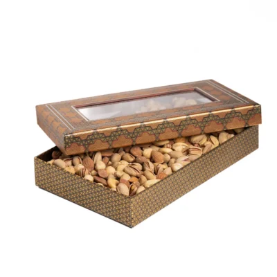 باکس هدیه آجیل چهار مغز اعلاء خاتم باز