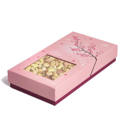 باکس هدیه آجیل چهار مغز اعلاء شکوفه بسته