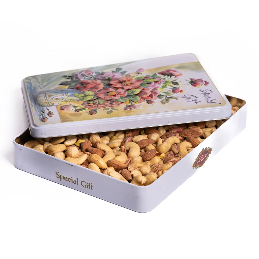 باکس هدیه حلبی گلدان باز باکس هدیه حلبی گلدان باز