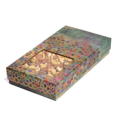 پک هدیه آجیل ممتاز ویترای پنجره دار بسته