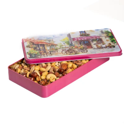 پک هدیه فلزی آجیل ممتاز کافه باز