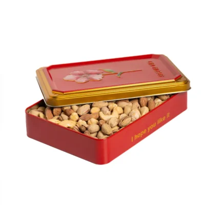 پک هدیه چهار مغز اعلاء تک گل قرمز باز